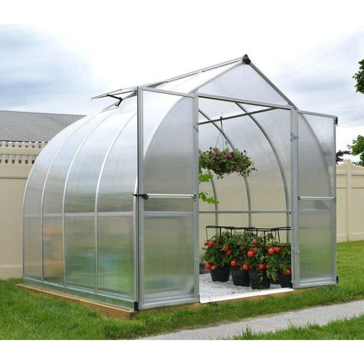 Palram Bella 8 x 8 ft Greenhouse in Silver