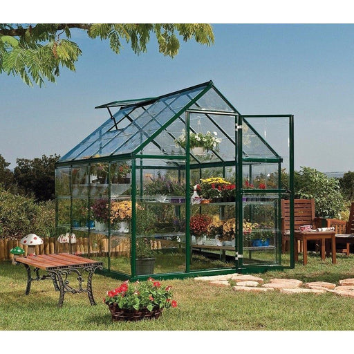 Palram Harmony 6 x 8 ft Green Greenhouse