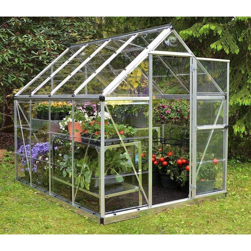 Palram Harmony 6 x 8 ft Greenhouse in Silver