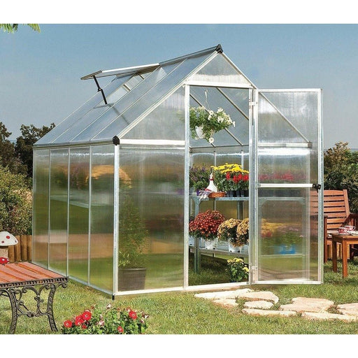 Palram Mythos 6 x 8 ft Greenhouse in Silver